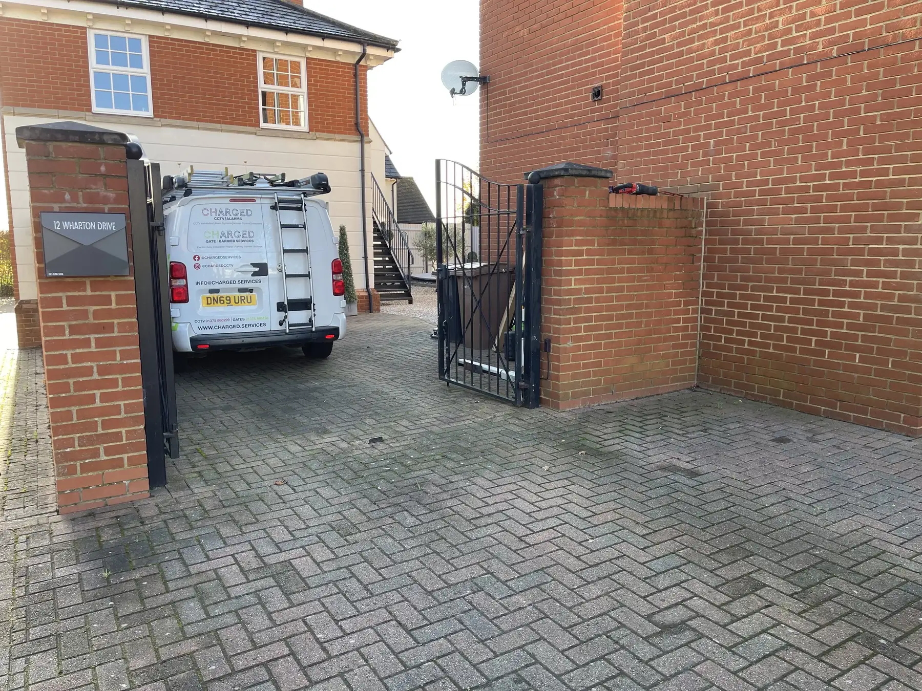 Charged Services van on site in Essex