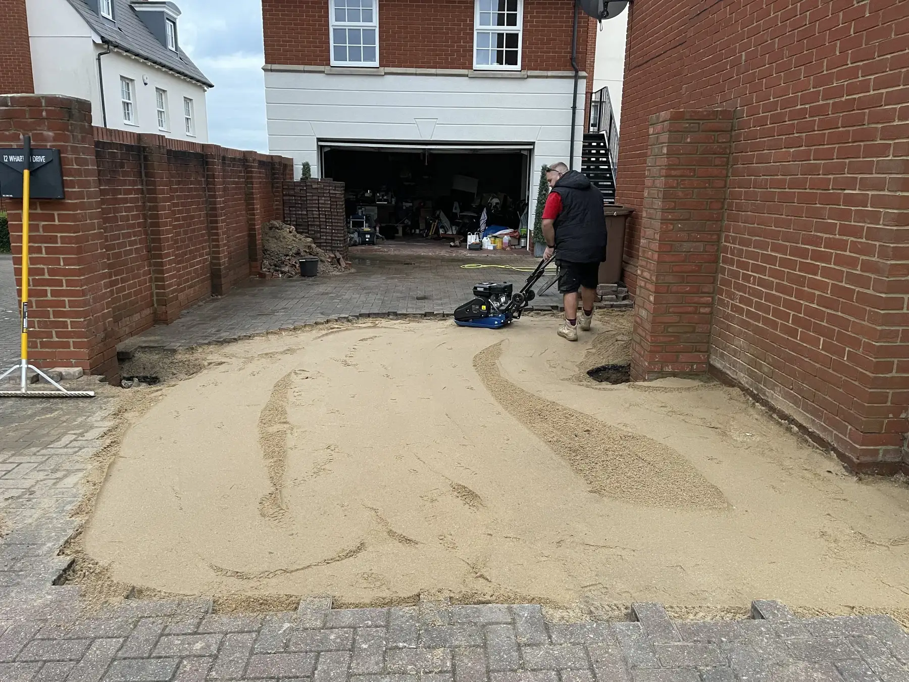 Driveway gradient correction