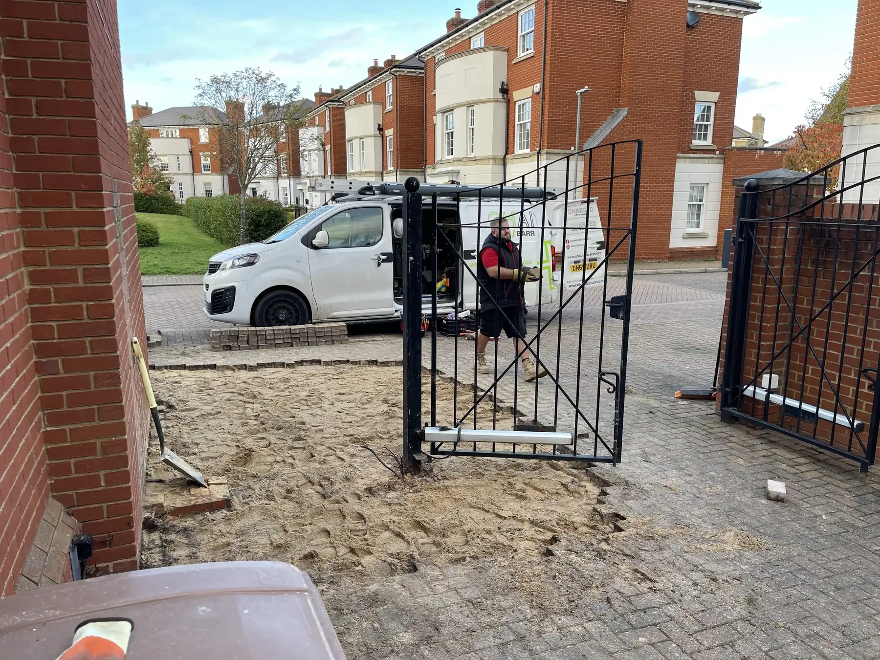 Driveway excavation and level correction works