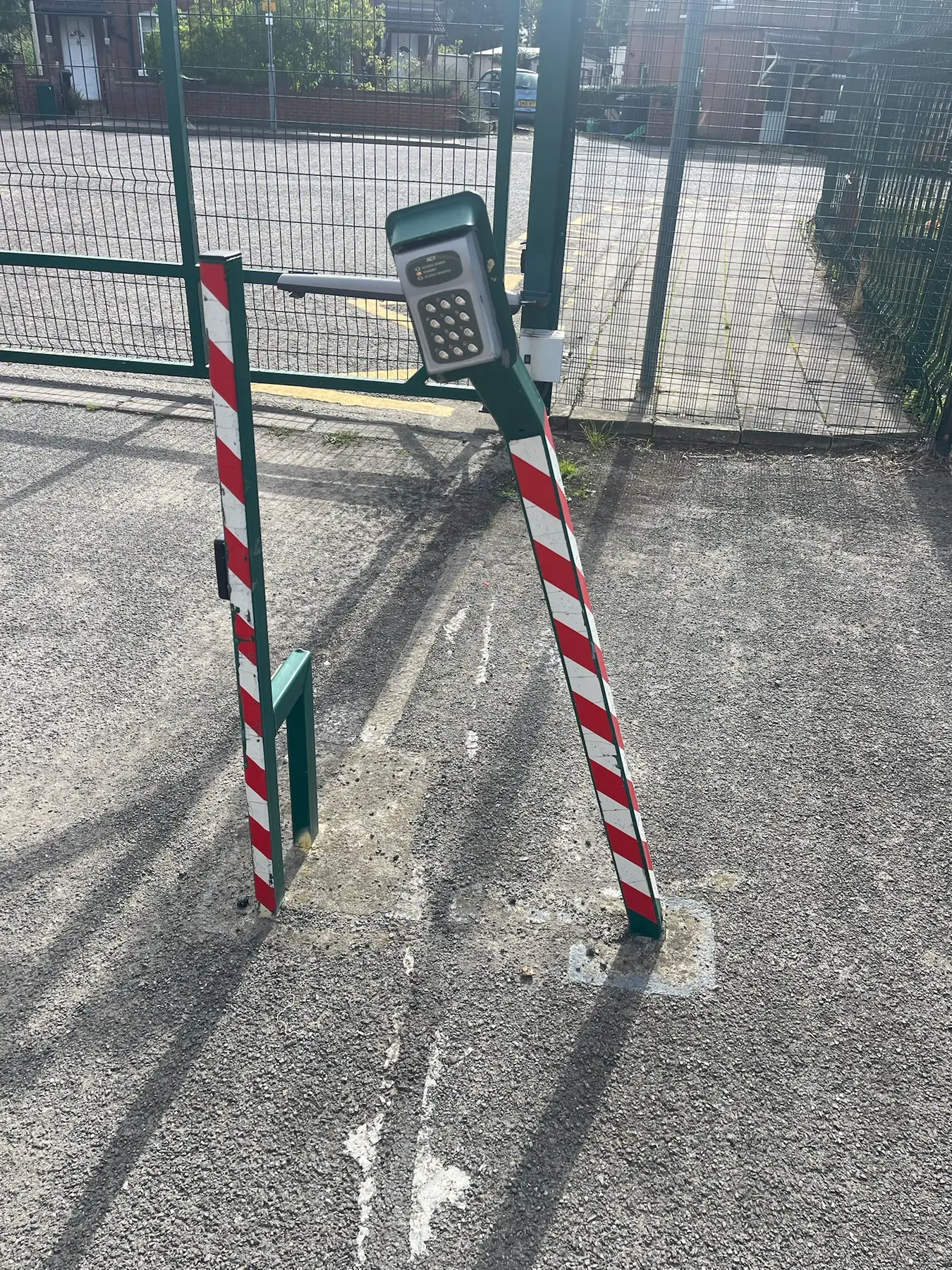 Old vehicle intercom after impact