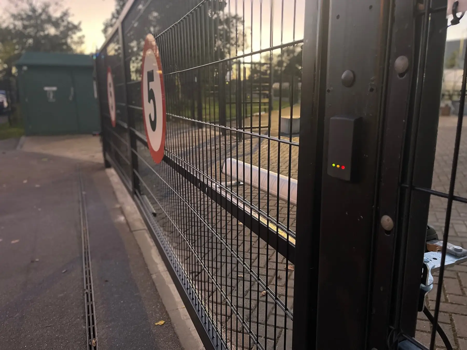 Finished gate with additional Paxton Reader